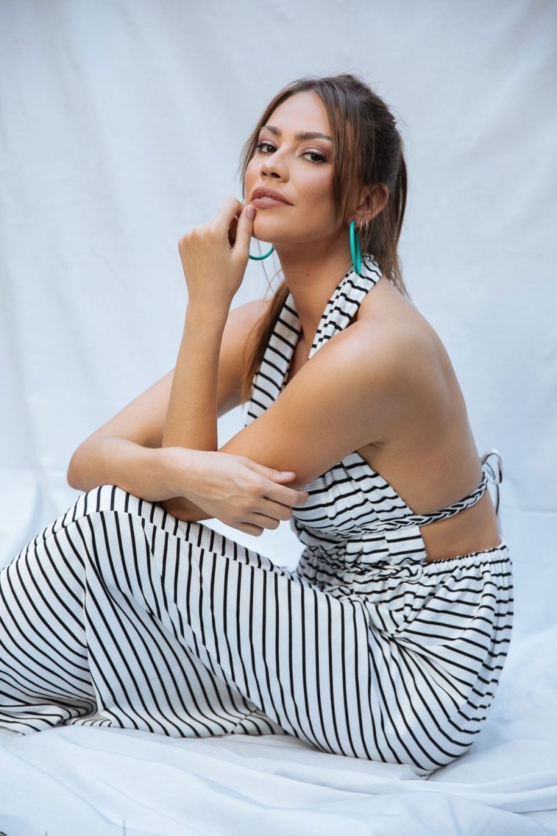 Dress Kady Long Striped Without Back
