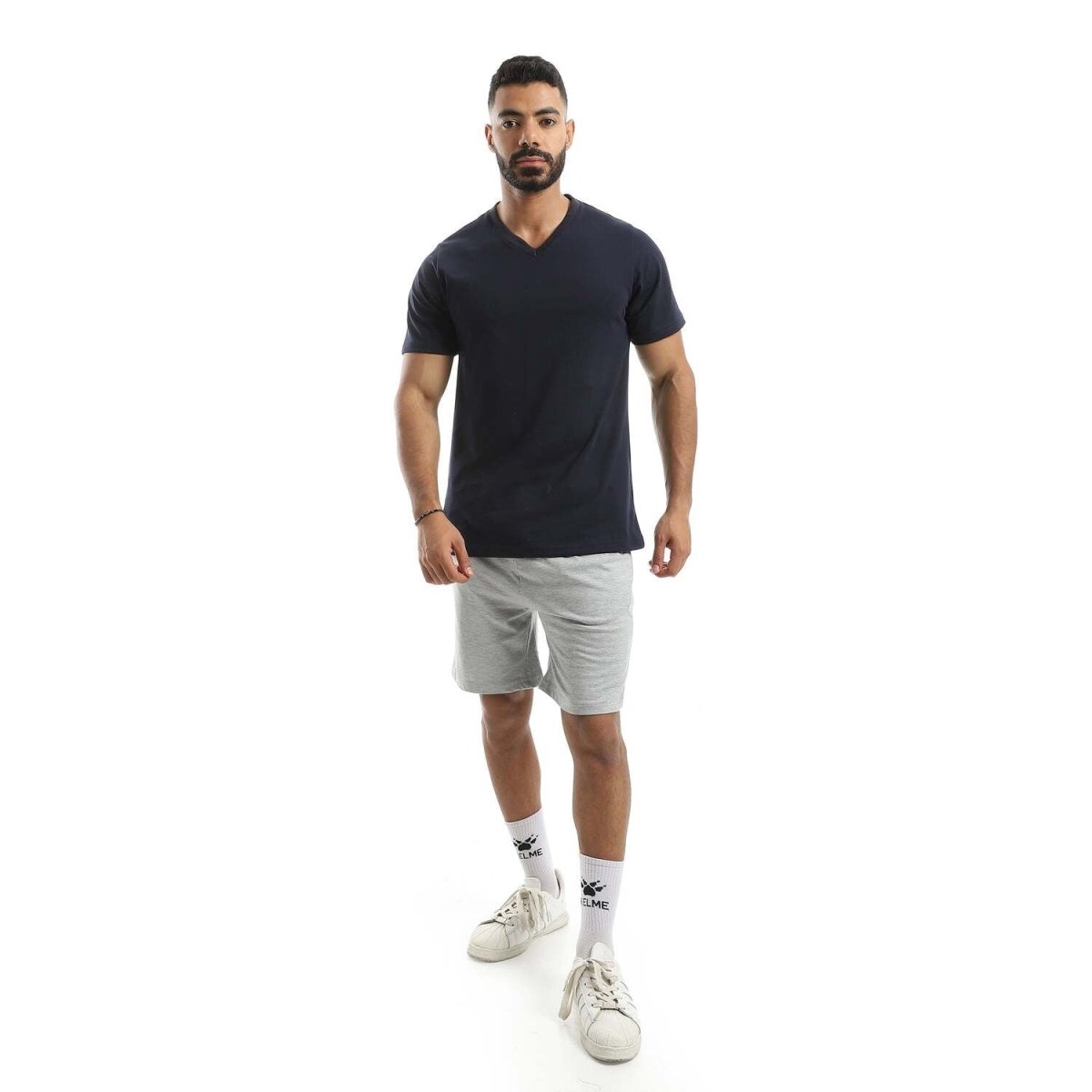 Set Pajamas Men's Elegant Neck On Shape Letter V 100 Cotton