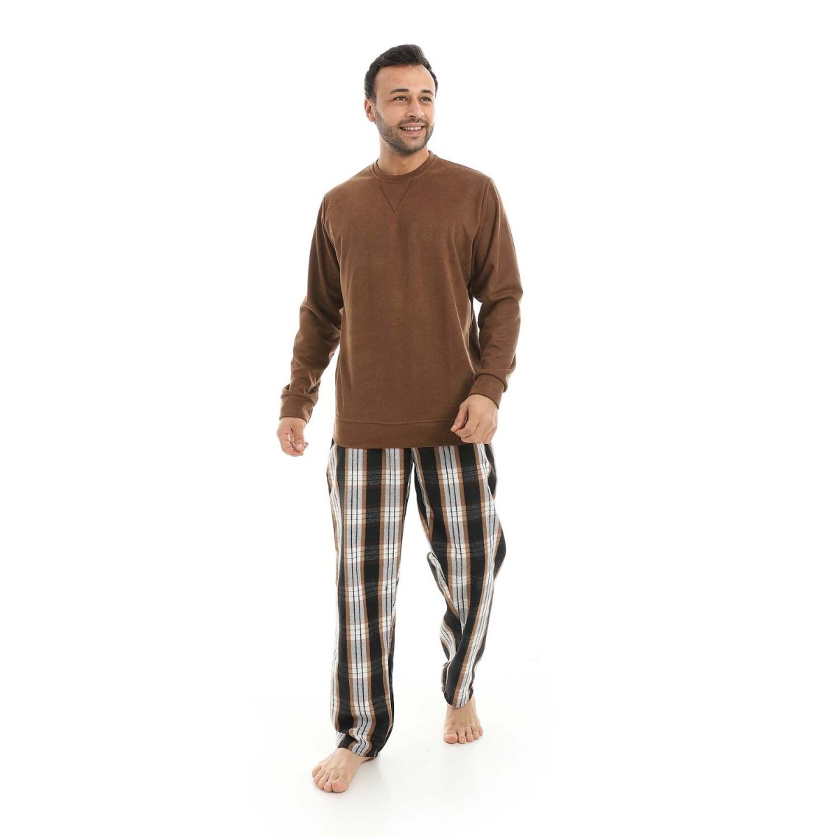 Pajamas Men's Neck Pants