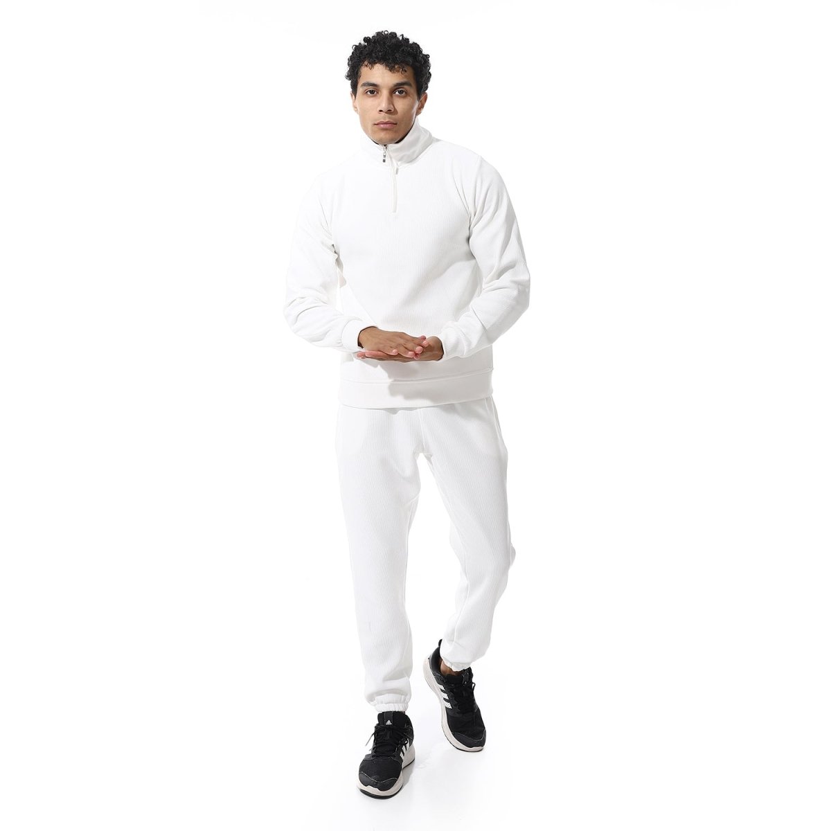 Set Sport Casual Neckline Zip