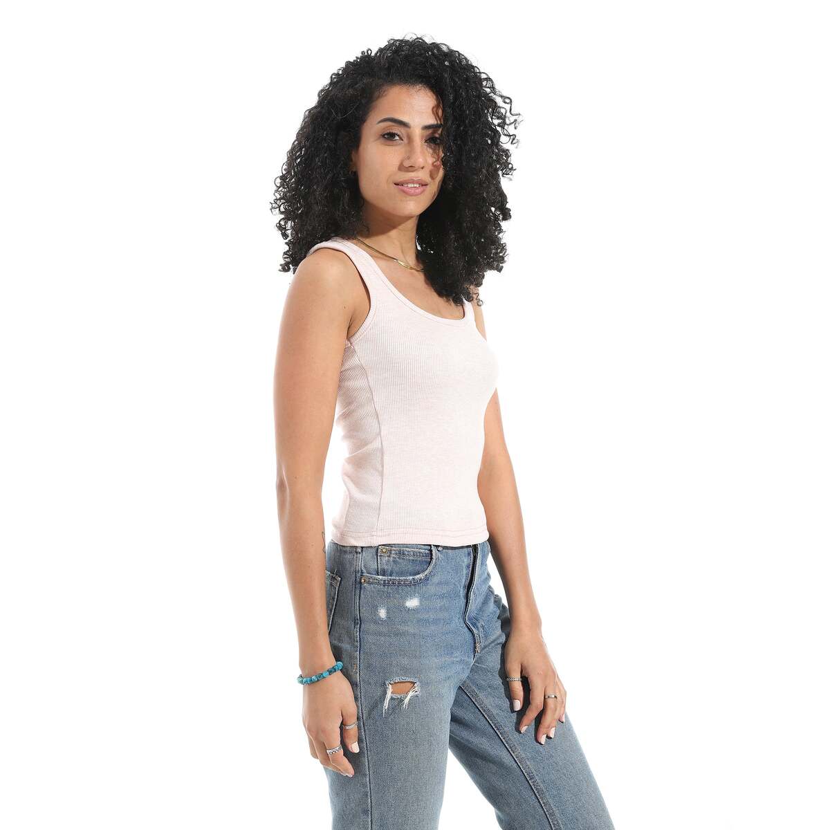 Blouse Women's From Cotton Lycra Without