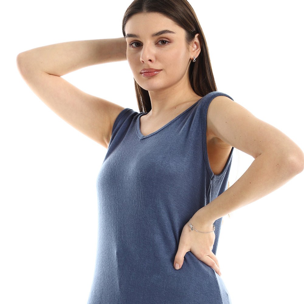 Dress Women's Without Sleeves With Openings Side