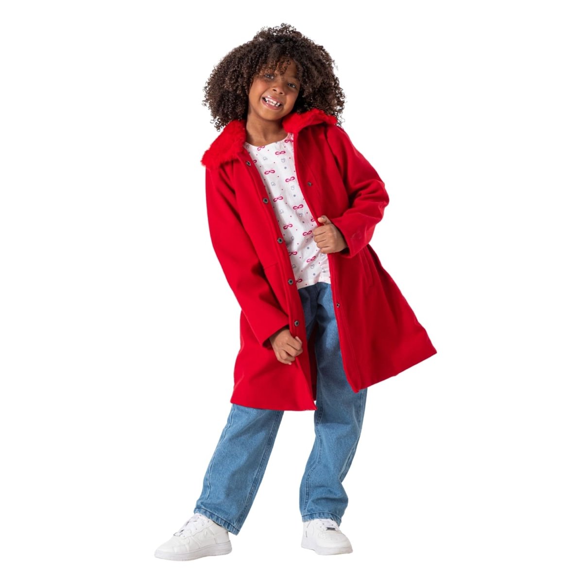 Coat Wool Tweed Girls'