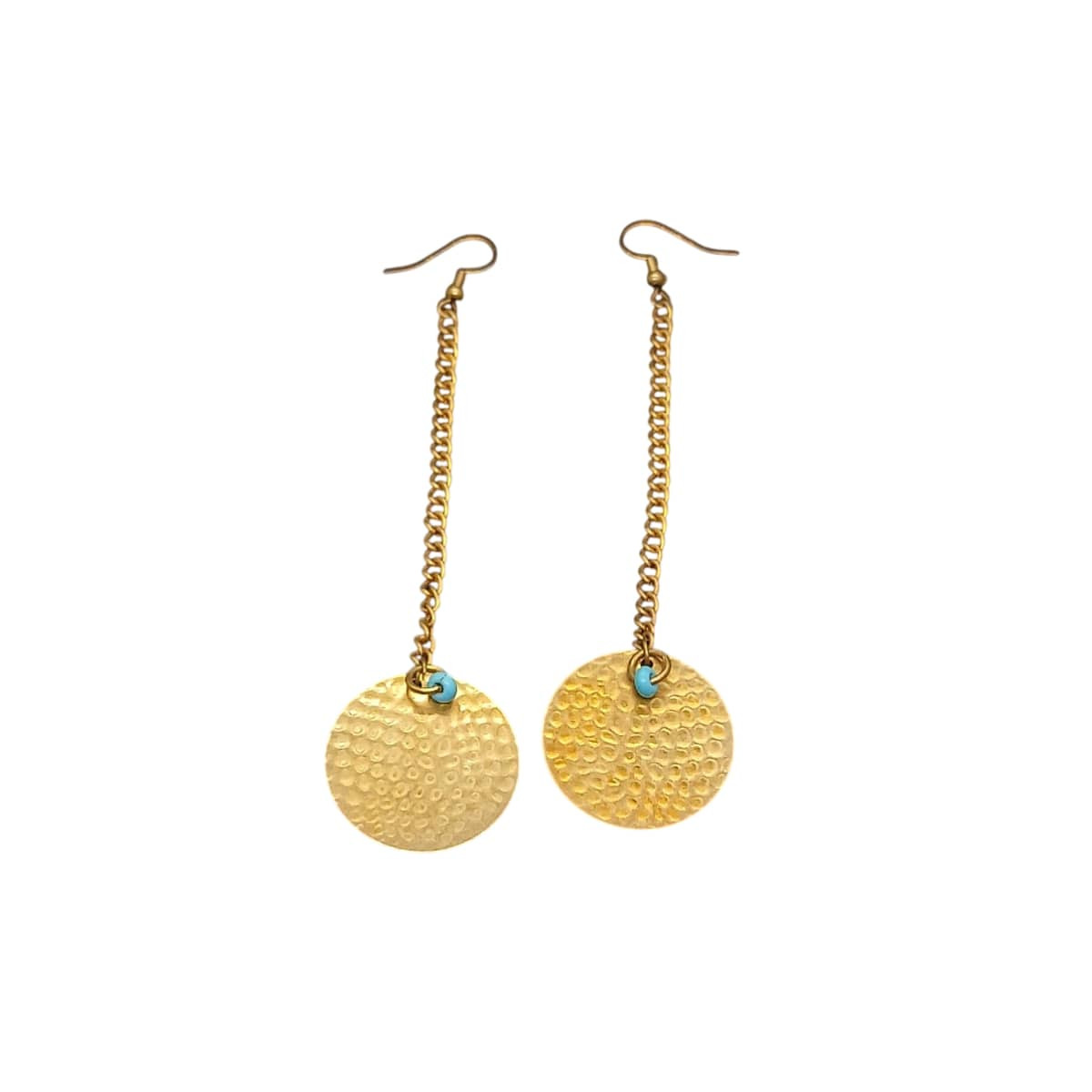 Earrings Hook Copper Pure With Design Long