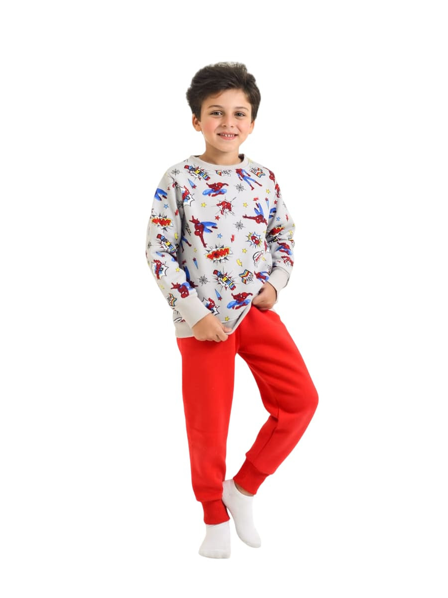 Pajamas Boys' Sleeveless Red – Cotton 100