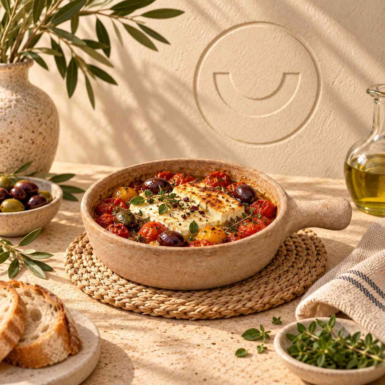 طاسة فخار بيد