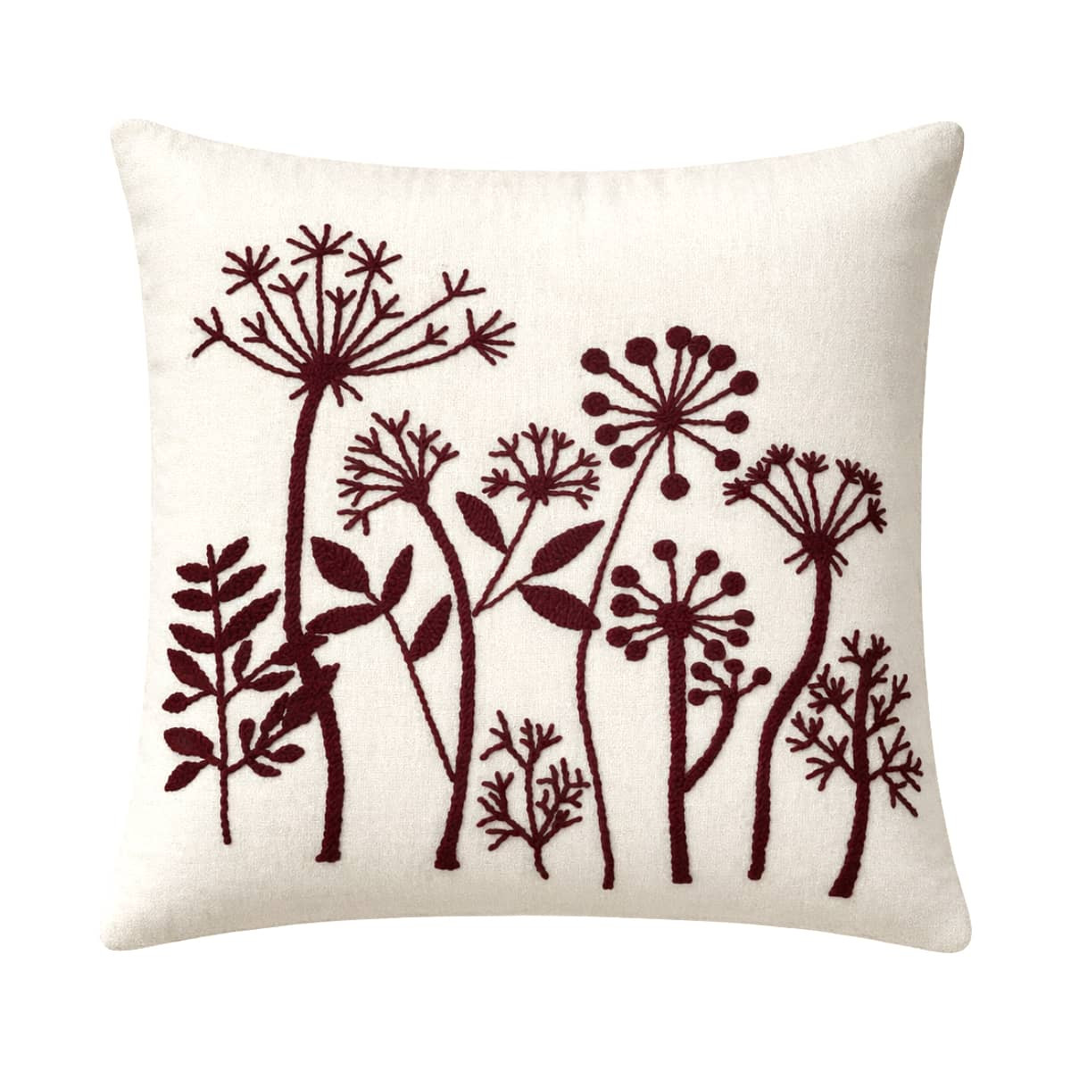 Cushion Linen Cotton Trees Hand