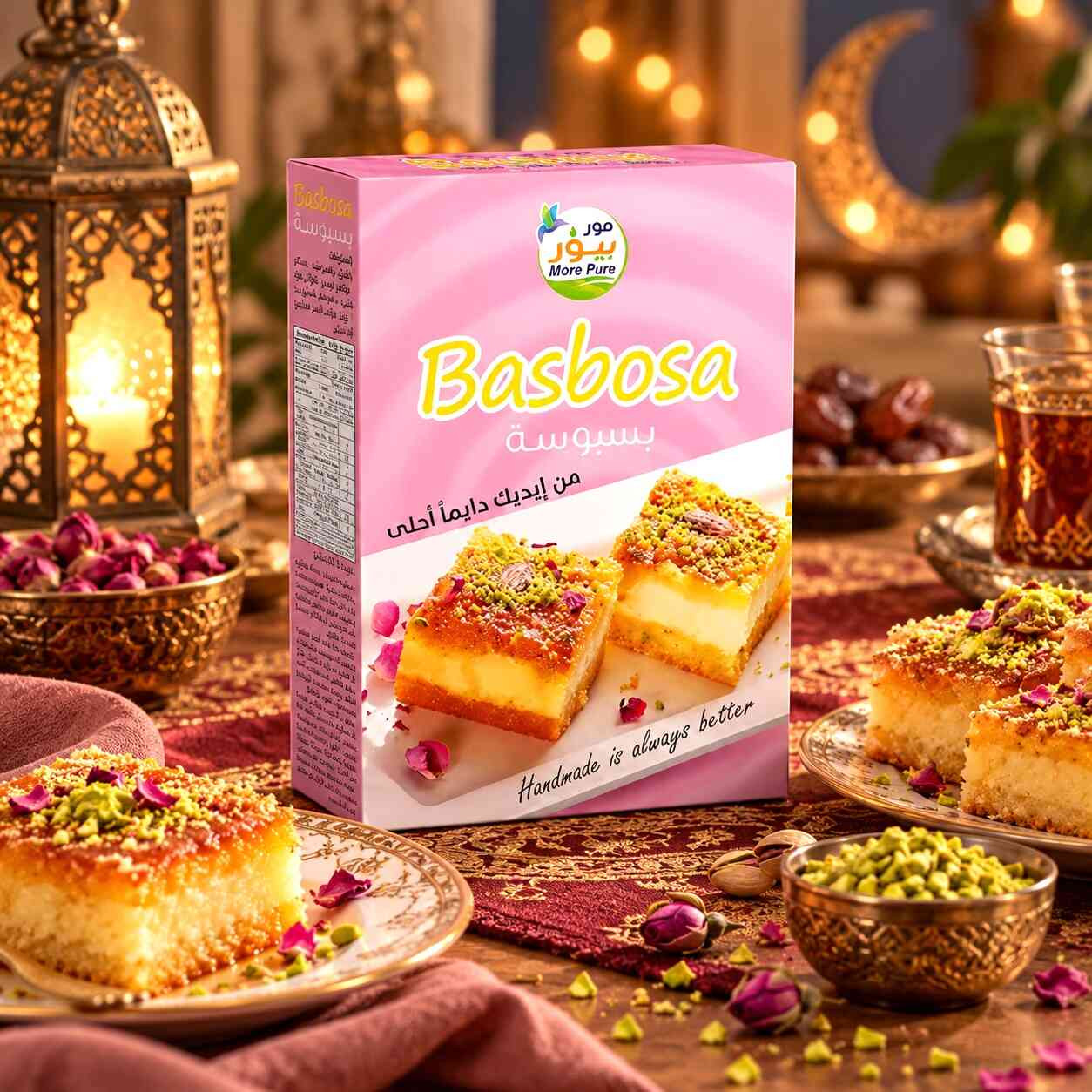 بسبوسة بجوز الهند 400 جم عبوة كرتون