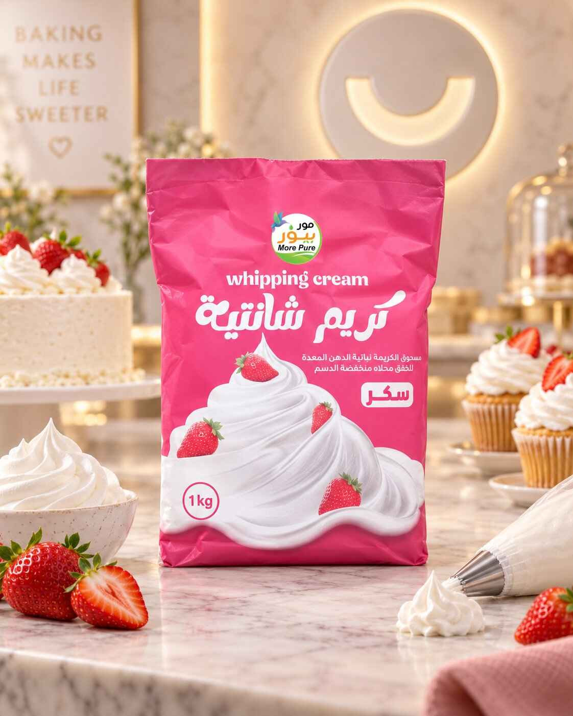 كريم شانتيه سكر كيس 1 كجم