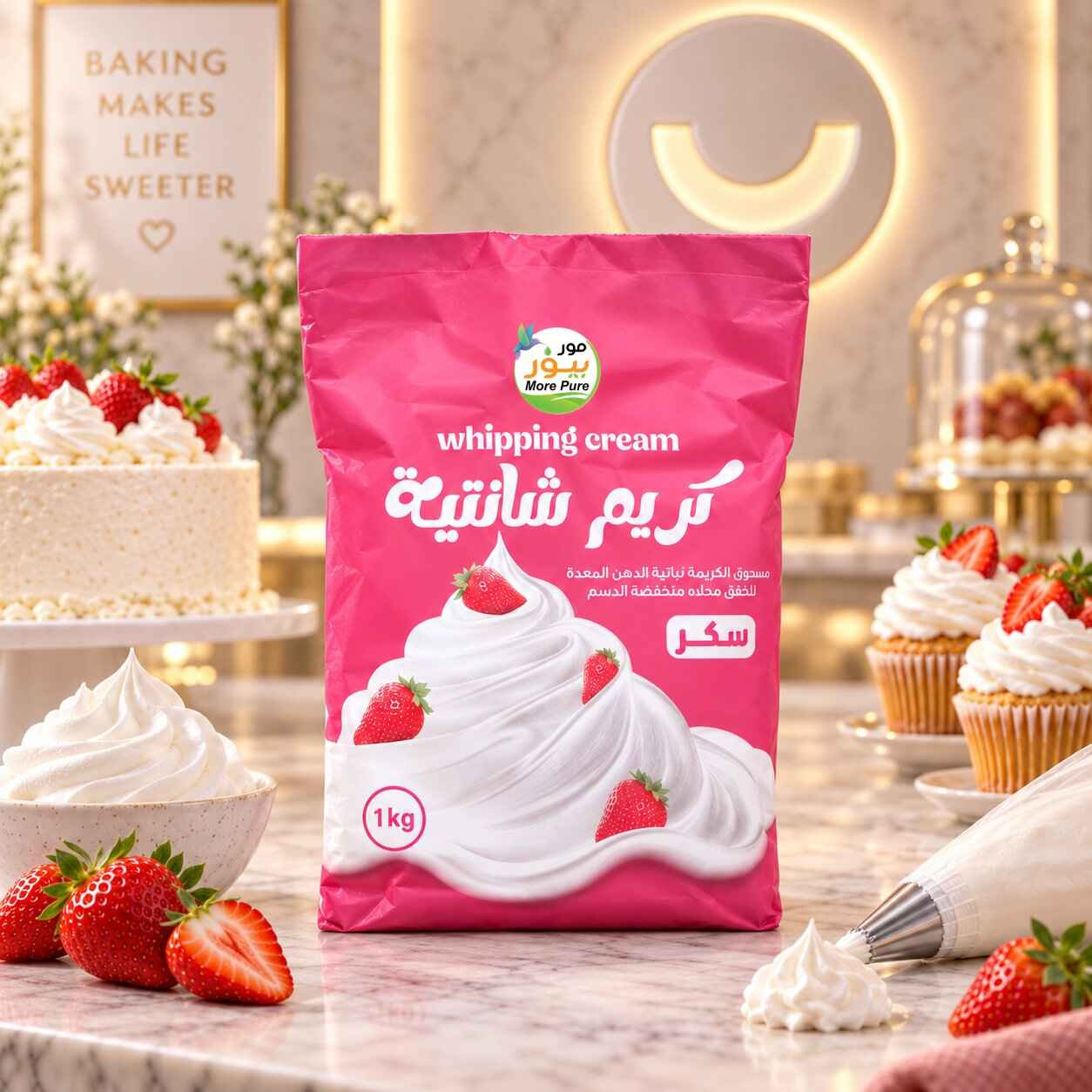كريم شانتيه سكر كيس 1 كجم