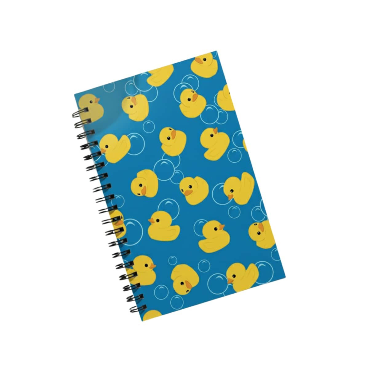 Note Book Blue Ducks Covered Reinforced And Prints Elegant