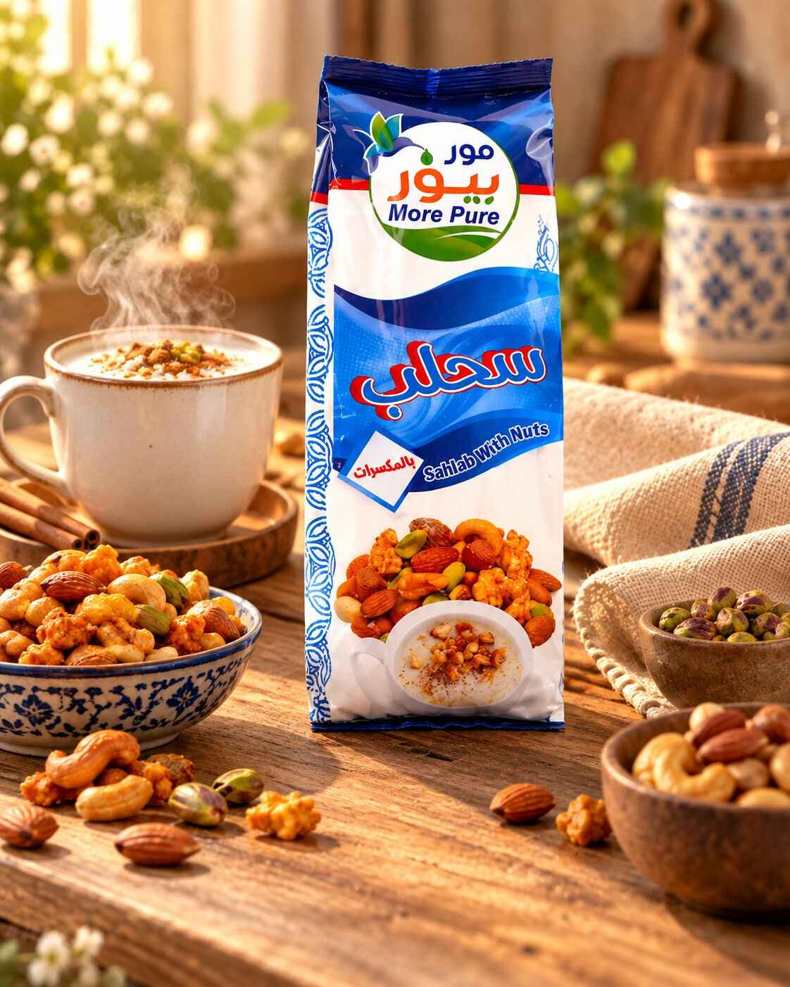 سحلب بالمكسرات 450 جم