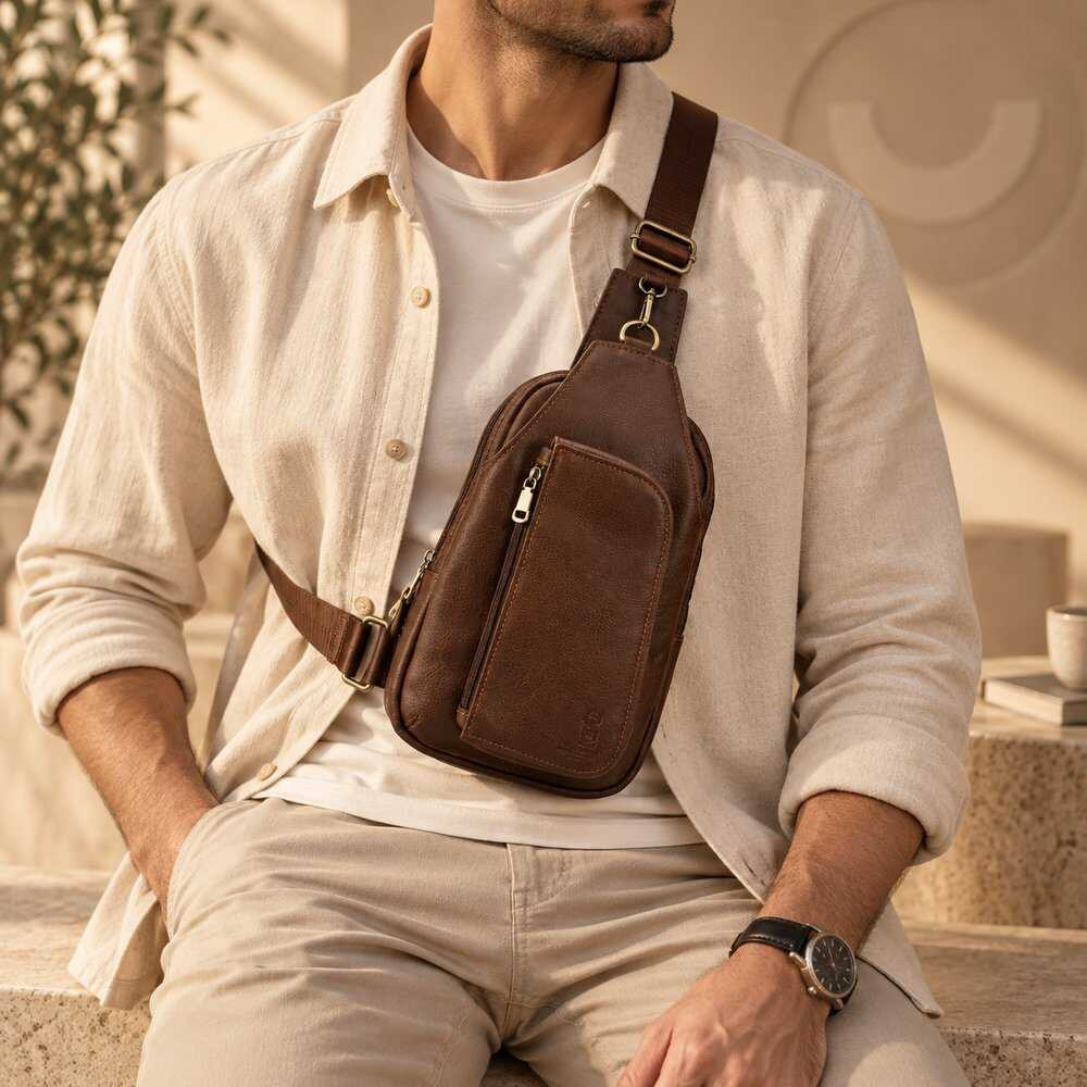 شنطة كروس رجالي مضادة للسرقة من بام