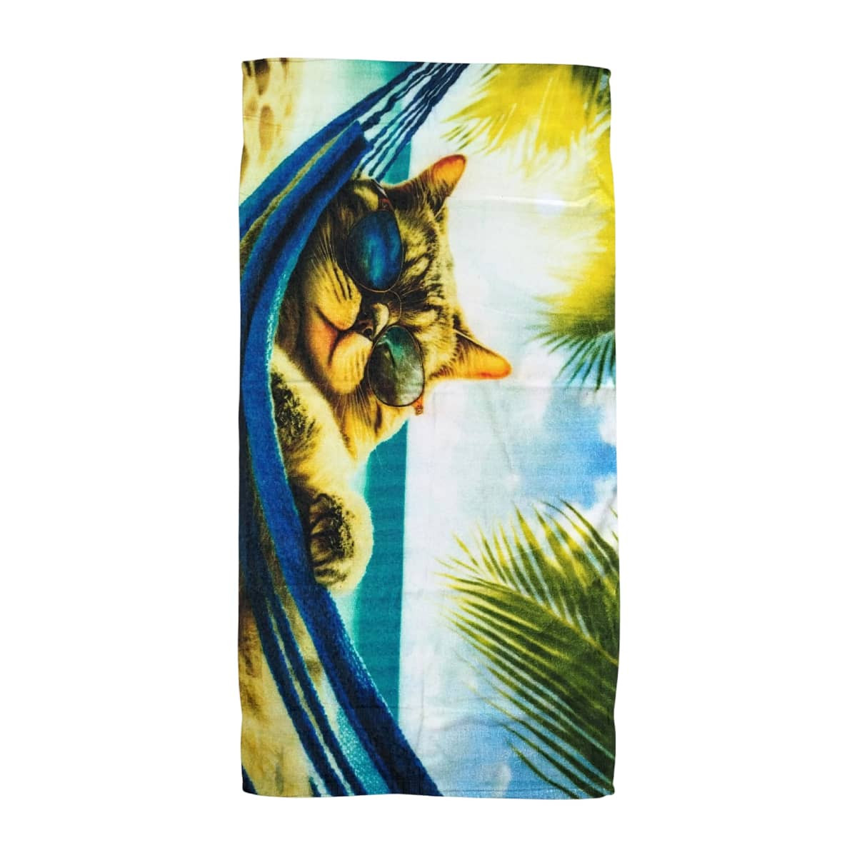 Towel Cotton Printed Digital Cat